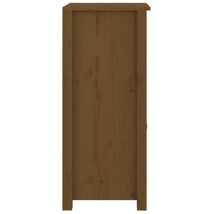 Skänkar 2 st honungsbrun 40x35x80 cm massiv furu
