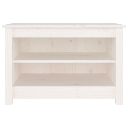 Skobänk vit 70x38x45,5 cm massiv furu