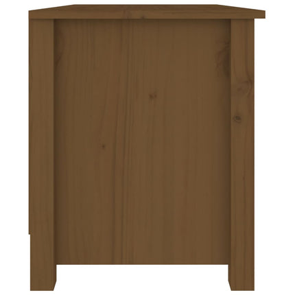 Skobänk honungsbrun 70x38x45,5 cm massiv furu
