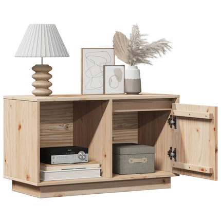Tv-bänk 74x35x44 cm massiv furu