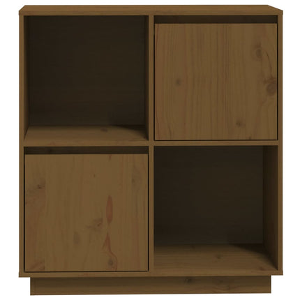 Skänk honungsbrun 74x35x80 cm massiv furu