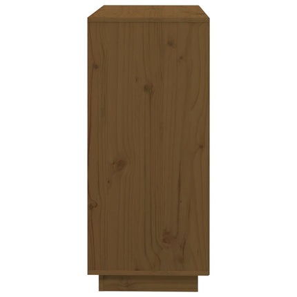 Skänk honungsbrun 74x35x80 cm massiv furu