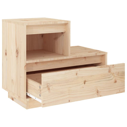 Sängbord 60x34x51 cm massiv furu