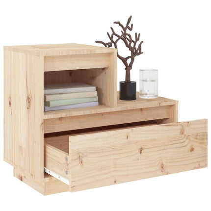Sängbord 60x34x51 cm massiv furu