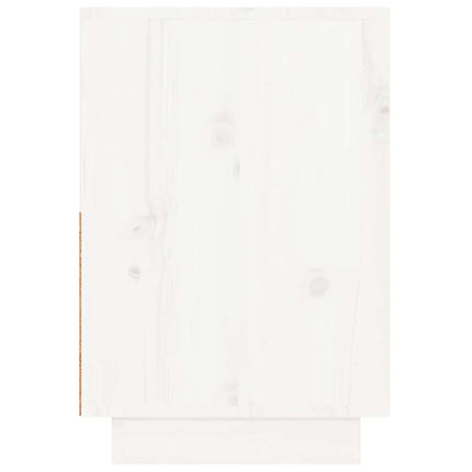 Sängbord 2 st vit 60x34x51 cm massiv furu