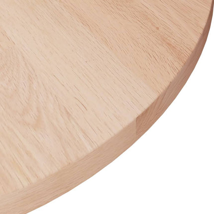 Rund bordsskiva Ø40x1,5 cm obehandlat massiv ek