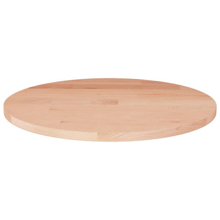 Rund bordsskiva Ø50x1,5 cm obehandlat massiv ek