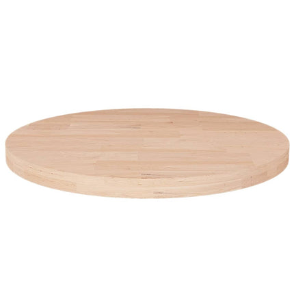 Rund bordsskiva Ø40x2,5 cm obehandlat massiv ek