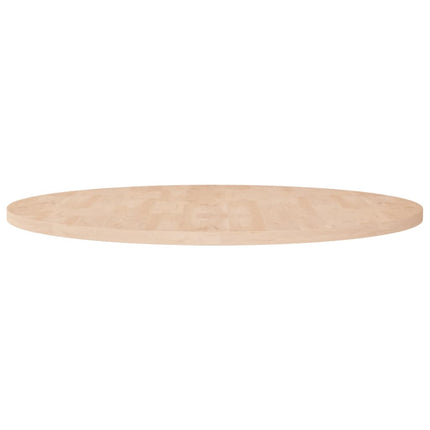 Rund bordsskiva Ø90x2,5 cm obehandlat massiv ek