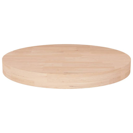 Rund bordsskiva Ø40x4 cm obehandlad massiv ek