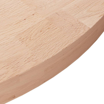 Rund bordsskiva Ø60x4 cm obehandlat massiv ek
