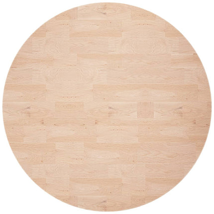 Rund bordsskiva Ø80x4 cm obehandlat massiv ek