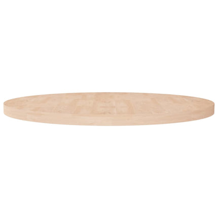 Rund bordsskiva Ø90x2,5 cm obehandlat massiv ek