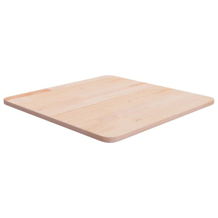 Fyrkantig bordsskiva 50x50x1,5 cm obehandlat massiv ek