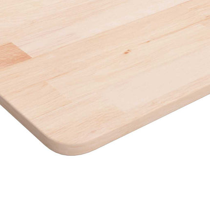 Fyrkantig bordsskiva 80x80x1,5 cm obehandlat massiv ek