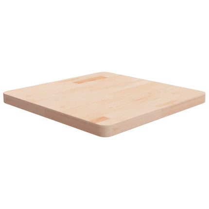 Fyrkantig bordsskiva 60x60x4 cm obehandlad massiv ek