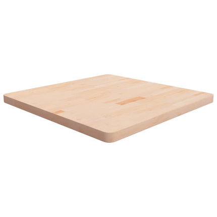 Fyrkantig bordsskiva 80x80x4 cm obehandlad massiv ek