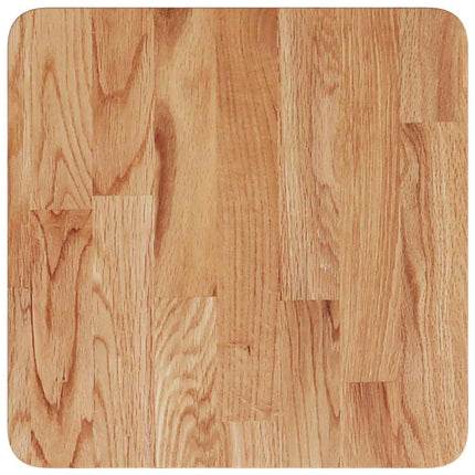 Fyrkantig bordsskiva ljusbrun 40x40x2,5cm behandlad massiv ek