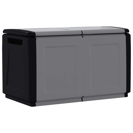 Dynbox 96x53x57 cm 230 L mörkgrå och svart