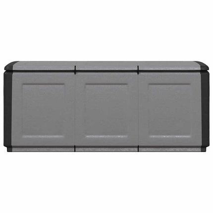 Dynbox 138x53x57 cm 330 L mörkgrå och svart