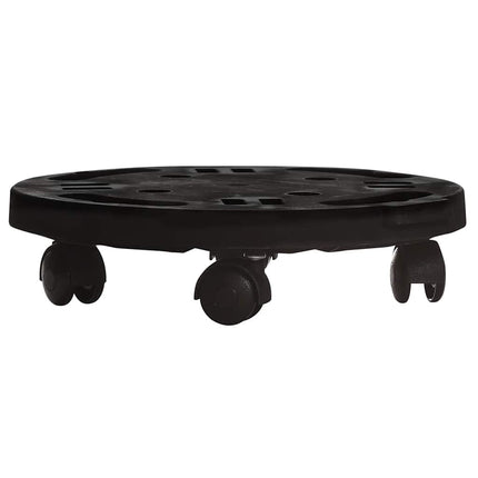 Blomvagn med hjul diameter 30 cm svart 170 kg