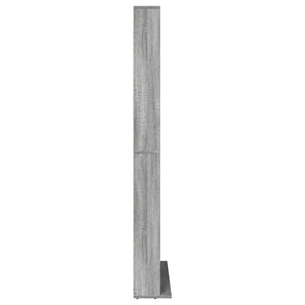 CD-hylla grå sonoma 102x23x177,5 cm konstruerat trä
