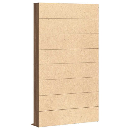 CD-hylla brun ek 102x23x177,5 cm konstruerat trä
