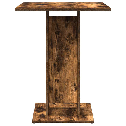 Cafébord rökfärgad ek 60x60x75 cm konstruerat trä