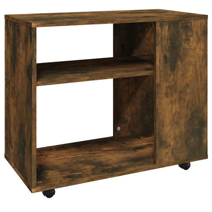 Soffbord rökfärgad ek 70x35x55 cm konstruerat trä