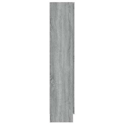 Vitrinskåp grå sonoma 82,5x30,5x150 cm konstruerat trä