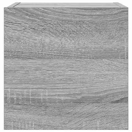 Väggmonterad tv-bänk grå sonoma 30,5x30x30 cm