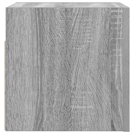 Väggmonterad tv-bänk grå sonoma 30,5x30x30 cm
