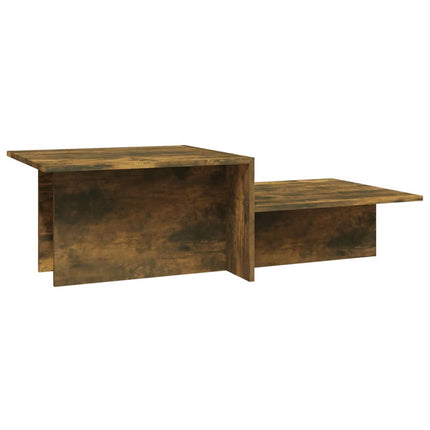 Soffbord rökfärgad ek 111,5x50x33 cm konstruerat trä