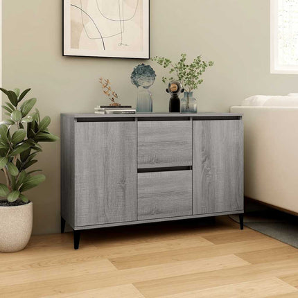 Skänk grå sonoma 102x35x70 cm konstruerat trä