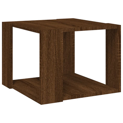 Soffbord brun ek 40x40x30 cm konstruerat trä