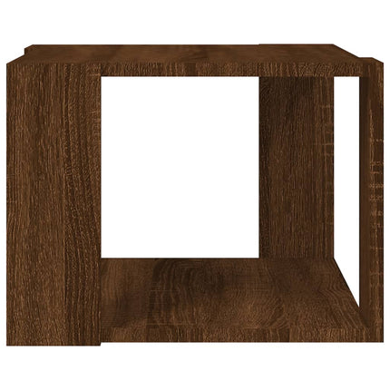 Soffbord brun ek 40x40x30 cm konstruerat trä