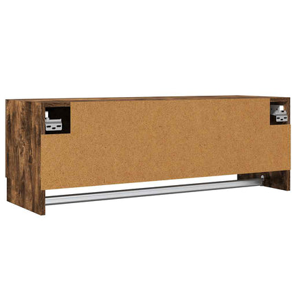 Klädhängare rökfärgad ek 100x32,5x35 cm konstruerat trä