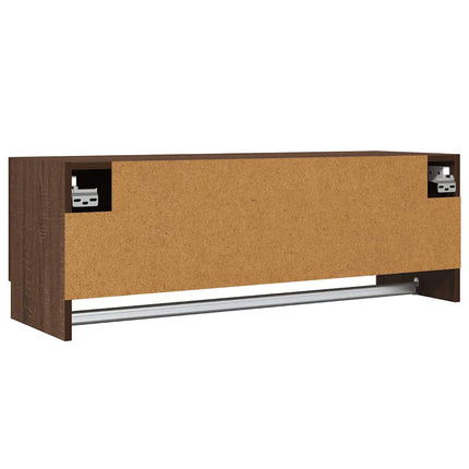 Klädhängare brun ek 100x32,5x35 cm konstruerat trä