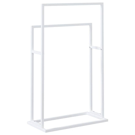 Fristående handdukshängare vit 48x24x78,5 cm järn