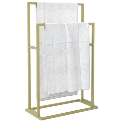 Fristående handdukshängare guld 48x24x78,5 cm järn