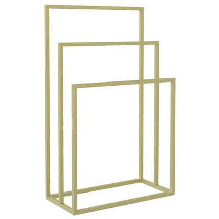 Fristående handdukshängare guld 48x24x79 cm järn