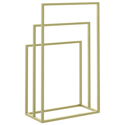 Fristående handdukshängare guld 48x24x79 cm järn