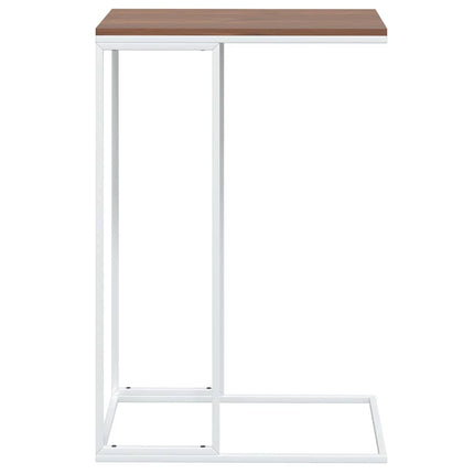 Sidobord vit 40x30x59 cm konstruerat trä