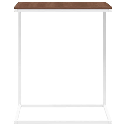 Sidobord vit 55x35x66 cm konstruerat trä