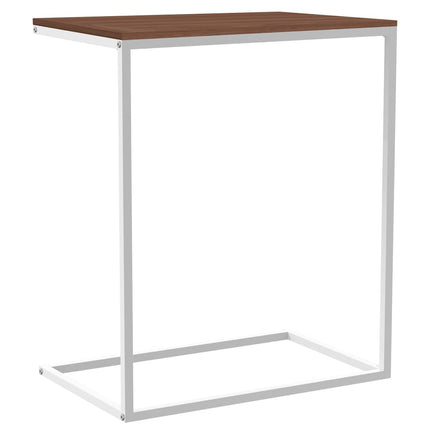 Sidobord vit 55x35x66 cm konstruerat trä