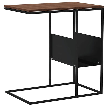 Sidobord svart 55x36x59,5 cm konstruerat trä