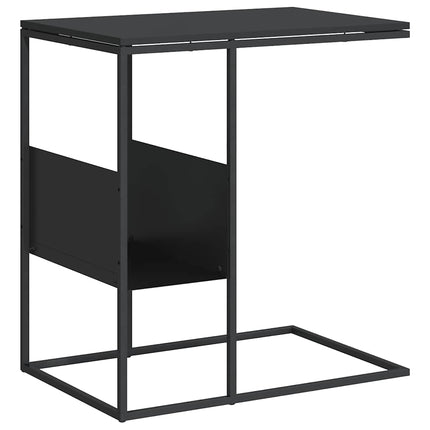 Sidobord svart 55x36x59,5 cm konstruerat trä