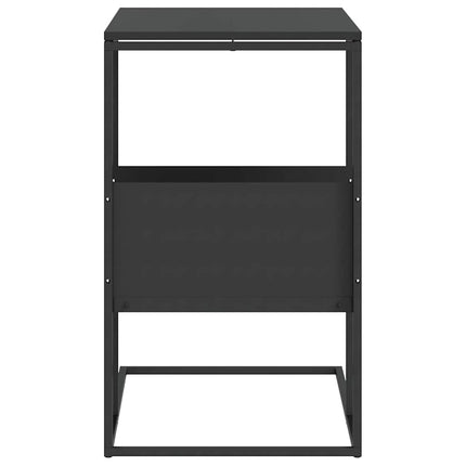 Sidobord svart 55x36x59,5 cm konstruerat trä