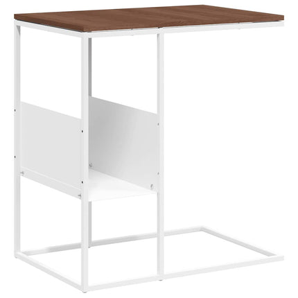 Sidobord vit 55x36x59,5 cm konstruerat trä