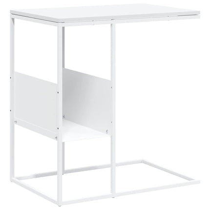 Sidobord vit 55x36x59,5 cm konstruerat trä